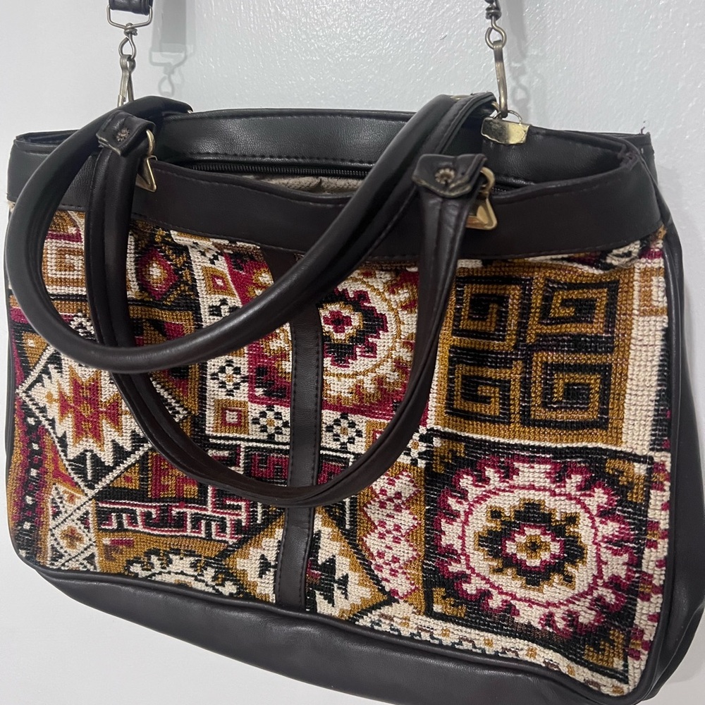 Multicolor Patterned Women's Bag